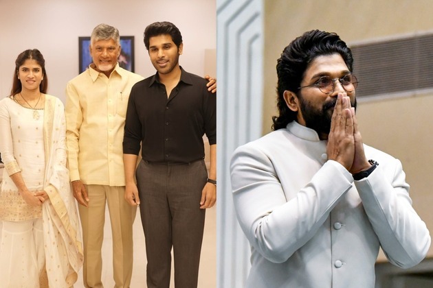 Allu Arjun expresses gratitude to Andhra CM Chandrababu Naidu for blessing newlyweds Allu Sirish, Nayanika