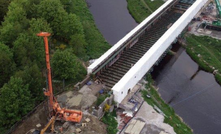  Piles that would form part of a new shock absorber anchorage assembly on the 139-year-old Don Viaduct Bridge were installed by Van Elle