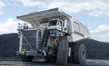 The Liebherr T 284 mining truck