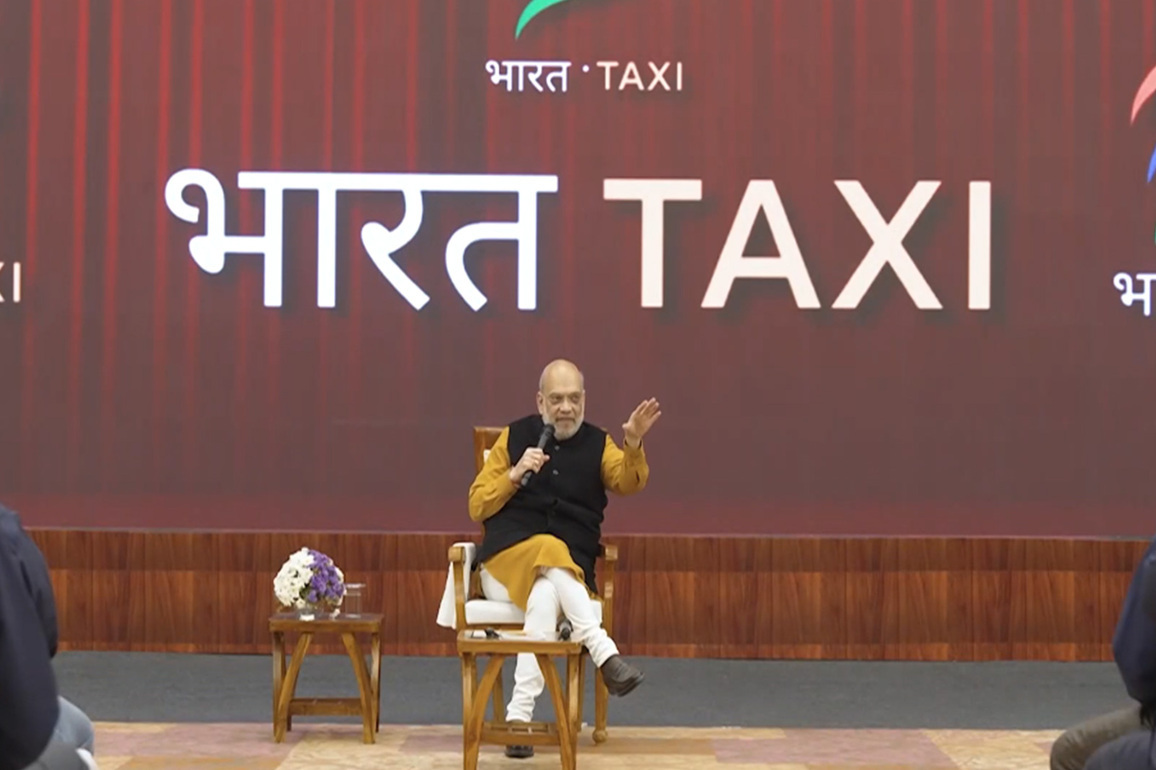 "One who is toiling should get profit," says Home Minister Amit Shah at interaction with Bharat Taxi drivers