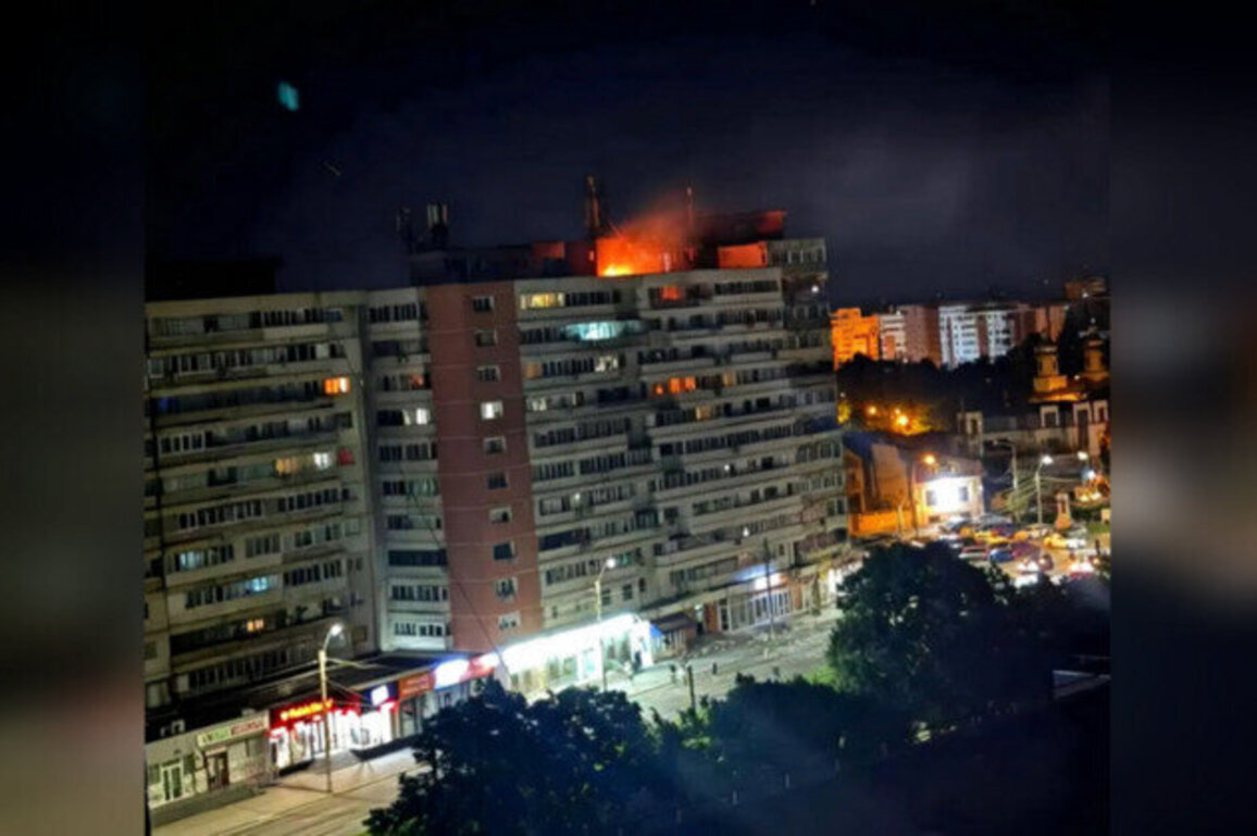 Drone strikes residential building in Romania 