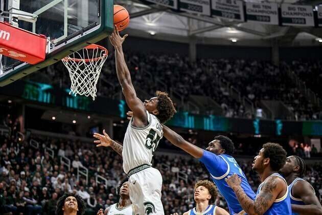 No. 15 Michigan State wallops UCLA as tempers flare late