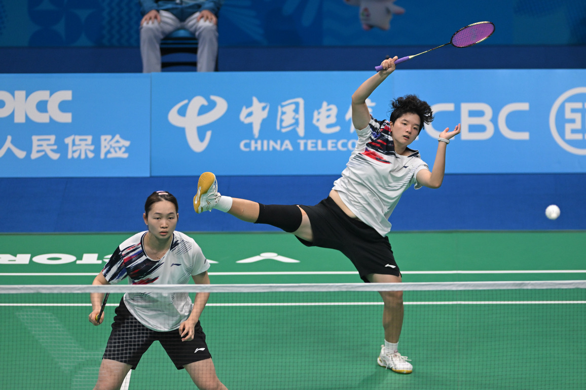 (SP)CHINA-15TH NATIONAL GAMES-BADMINTON-U18-WOMEN'S TEAM-FINAL (CN)
