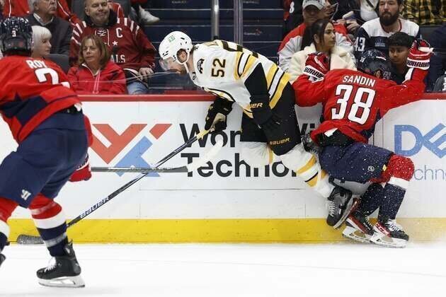 Bruins down Caps in shootout, halt road winless streak
