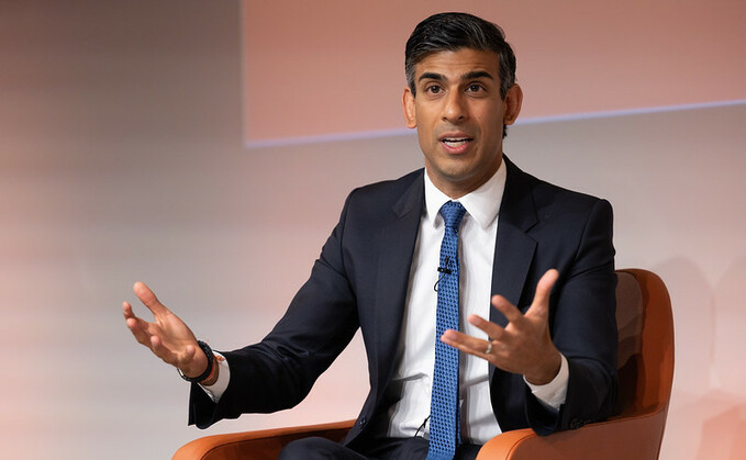 Former Chancellor Rishi Sunak on a visit to GSK in Stevenage earlier this month | Credit: Flickr, Treasury
