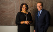 BHP Billiton CEO Andrew Mackenzie with Recognise joint director Tanya Hosch.