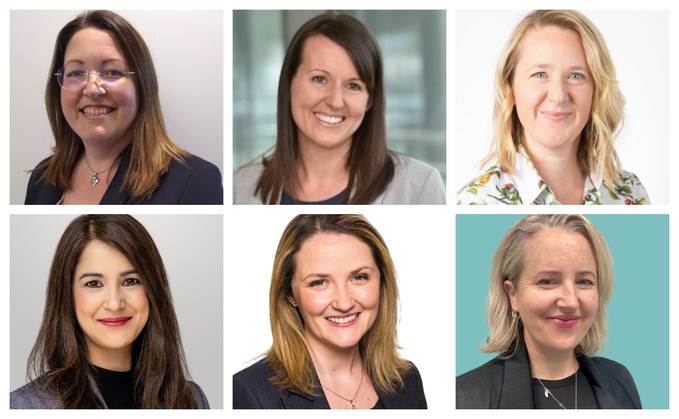 (top row left to right) Aegon director of DC clients and head of master trust Antonia Balaam; Isio partner Karen Parker; Legal & General head of master trust and IGC Kim Brown; (bottom row left to right) Zedra Inside Pensions managing director Manjinder Basi; Hymans Robertson head of pensions Catherine McFadyen; and Pensions and Lifetime Savings Association director of policy and advocacy Zoe Alexander