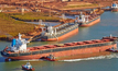 Operação de minério de ferro em Port Hedland Austrália