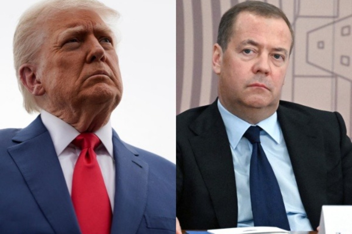 Trump warns Medvedev to "watch his words," calls him "failed former President of Russia"
