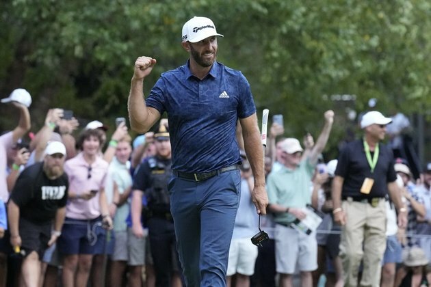Dustin Johnson eagles playoff hole to win LIV event in Boston