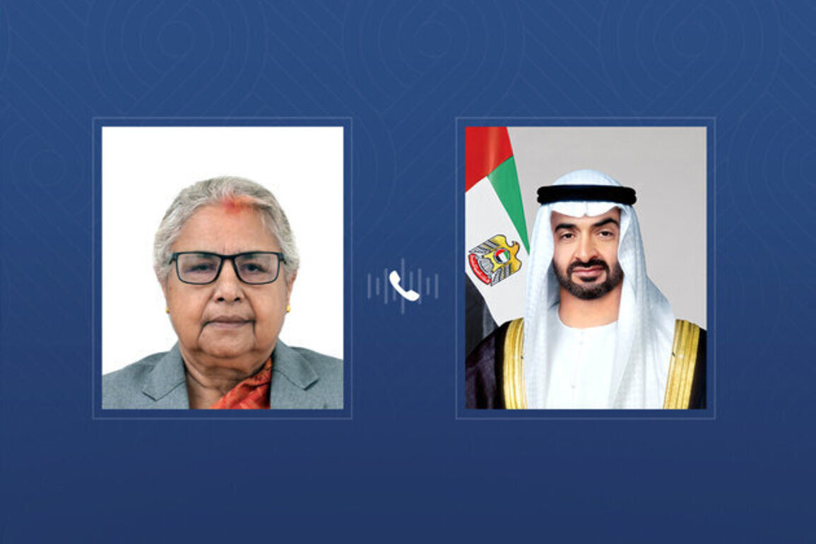 UAE President and Prime Minister of Nepal discuss implications of military escalation in the region