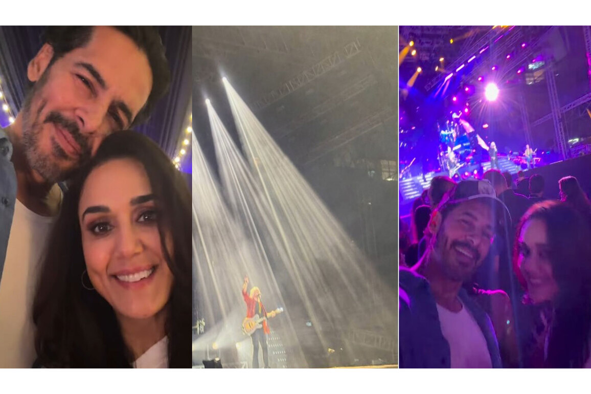 Preity Zinta enjoys Def Leppard concert with Dino Morea, calls it "full circle" moment