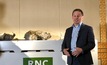 RNC CEO Mark Selby showing off Beta Hunt specimens in Perth
