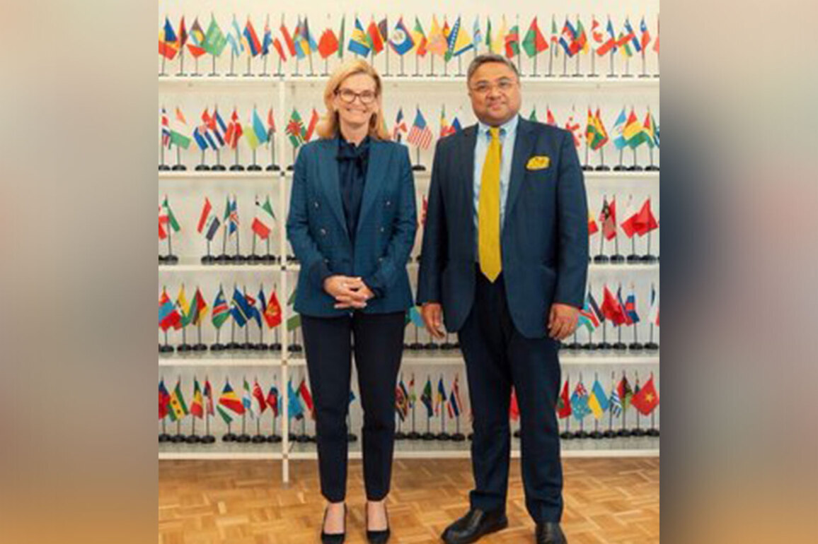 Sibi George meets with Secy General ITU Bogdan-Martin to discuss inclusive digital infrastructure