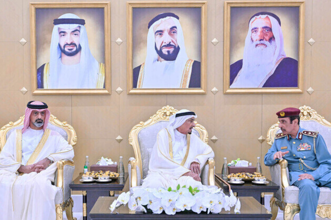 Ajman Ruler receives Eid Al-Adha well-wishers