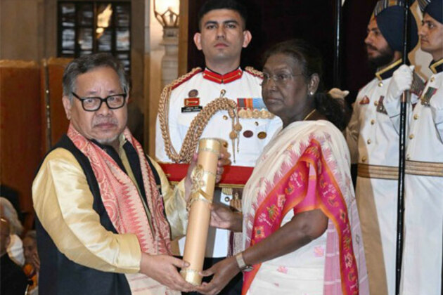 Assam folkorist-poet Anil Boro presented Padma Shri for his contribution to Bodo literature