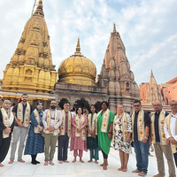BRICS delegates experience India's spiritual heritage at Kashi Vishwanath Temple in Varanasi