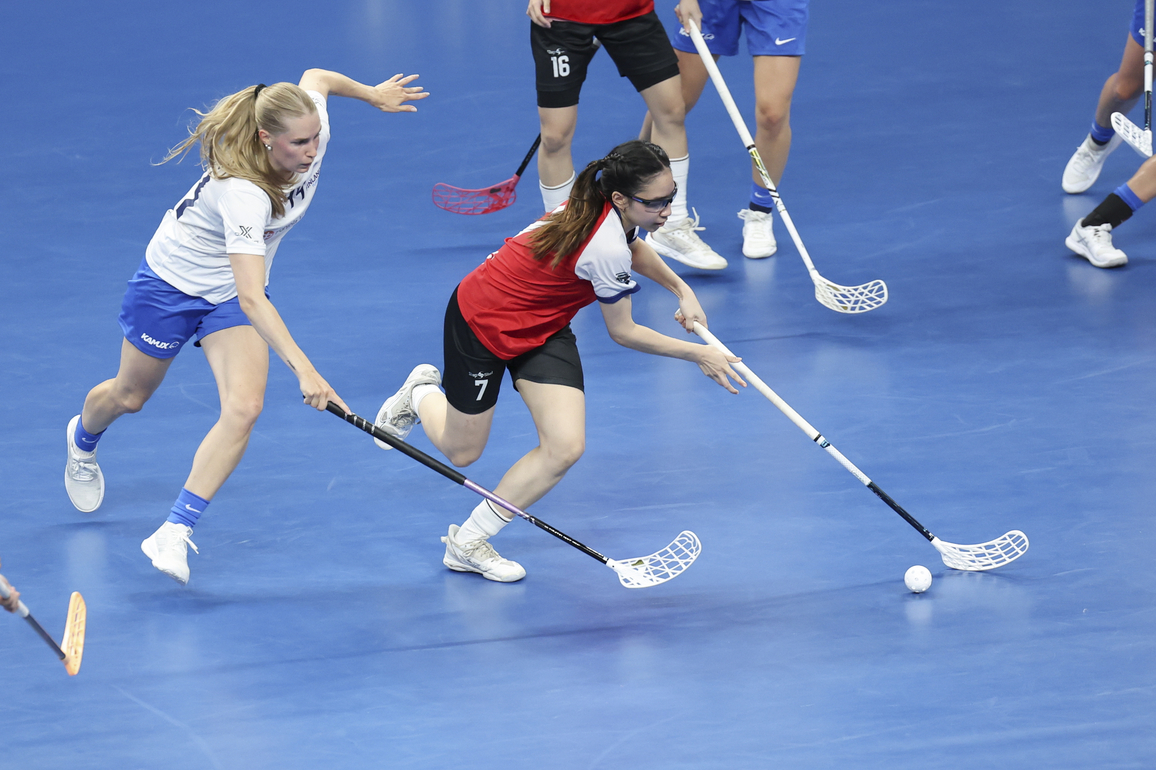 (SP)CHINA-CHENGDU-THE WORLD GAMES 2025-FLOORBALL-WOMEN-SGP VS FIN (CN)