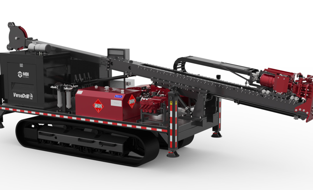 MBI Global used the recent PDAC convention to launch its new automated KmN2.5sm mobile surface drill rig