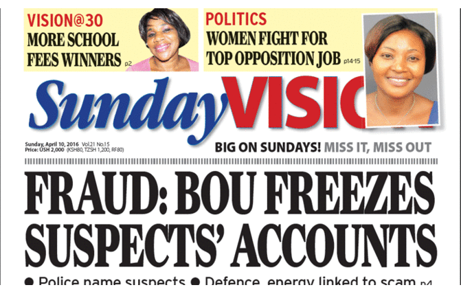 In the Sunday Vision In the Sunday Vision