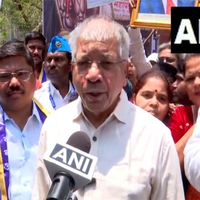 VBA Chief Prakash Ambedkar leads protest against Censor Board asking for cuts in 'Phule' movie