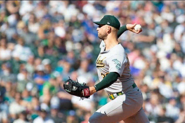 Athletics end six-game skid, top Mariners