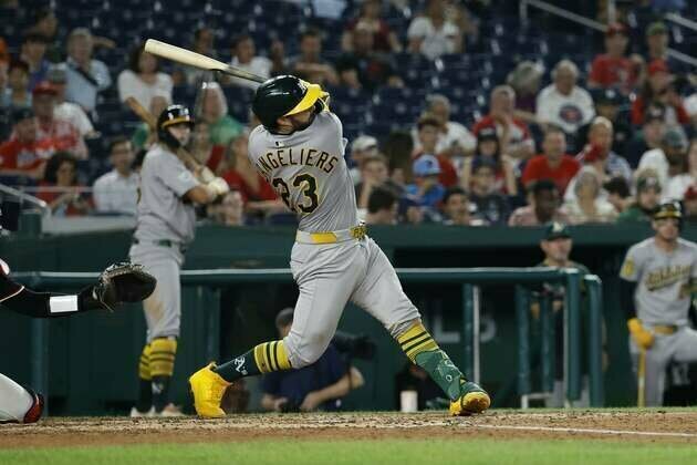 MLB roundup: Shea Langeliers (3 HRs) leads A's to blowout win