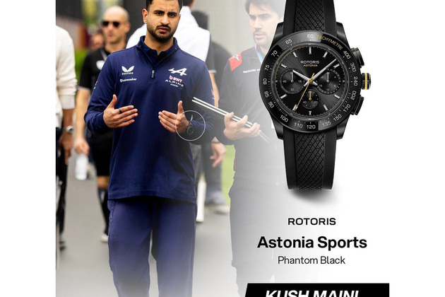Indian watch brand 'Rotoris' appears on Formula 1 grid for the first time