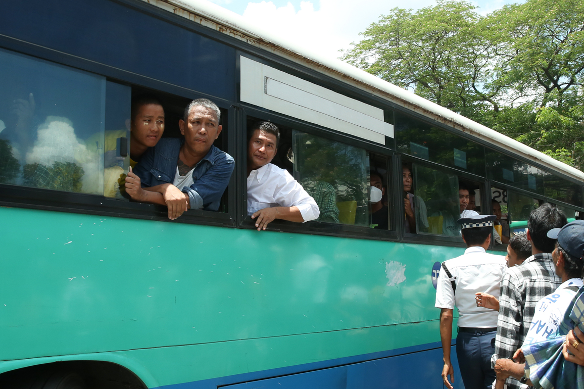 MYANMAR-YANGON-PRISONERS-AMNESTY