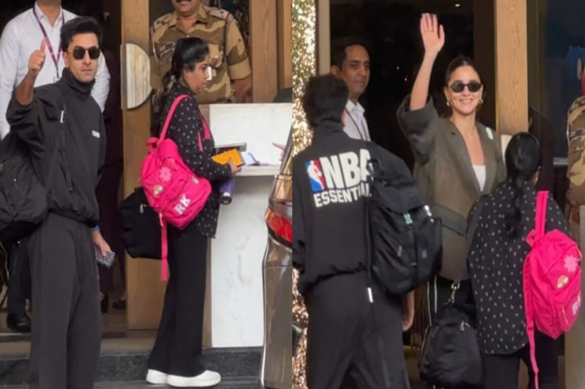 Ranbir Kapoor flaunts new look as he jets off with Alia Bhatt for vacation
