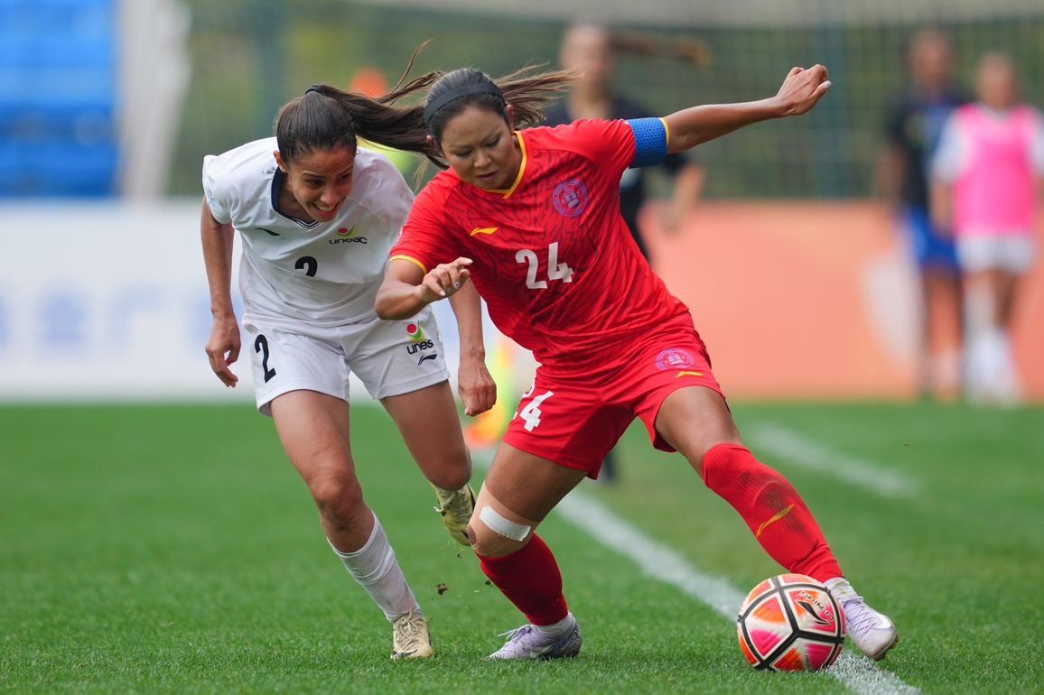 (SP)CHINA-DALIAN-FOOTBALL-FISU UNIVERSITY WORLD CUP-WOMEN'S BRONZE MEDAL MATCH-CHN VS BRA (CN)
