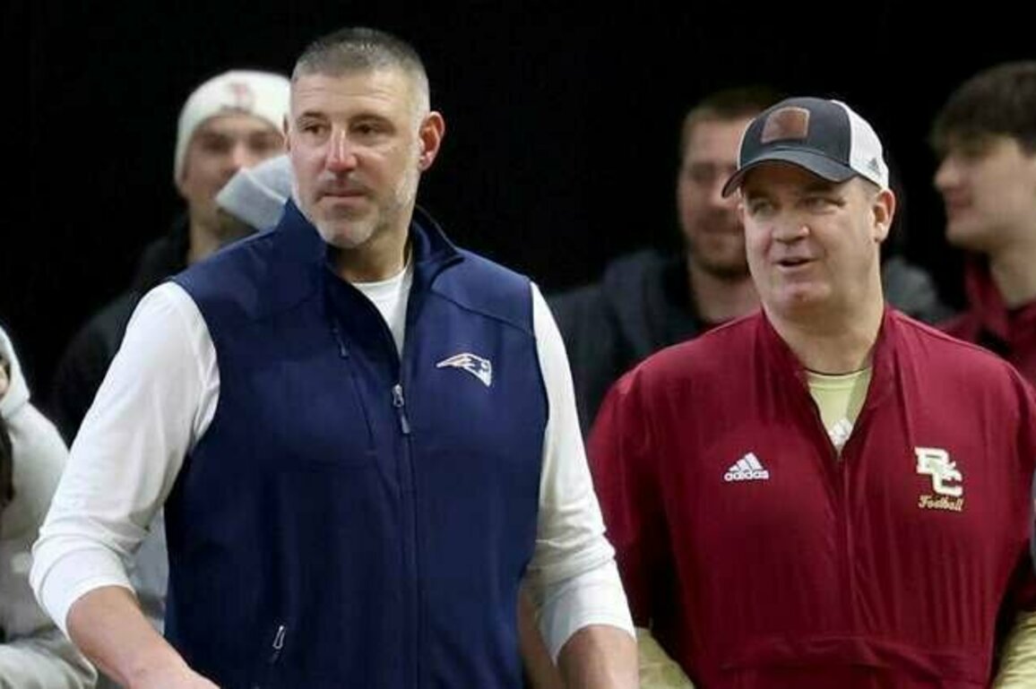 Patriots Top Brass Attend Boston College's Pro Day in Chestnut Hill