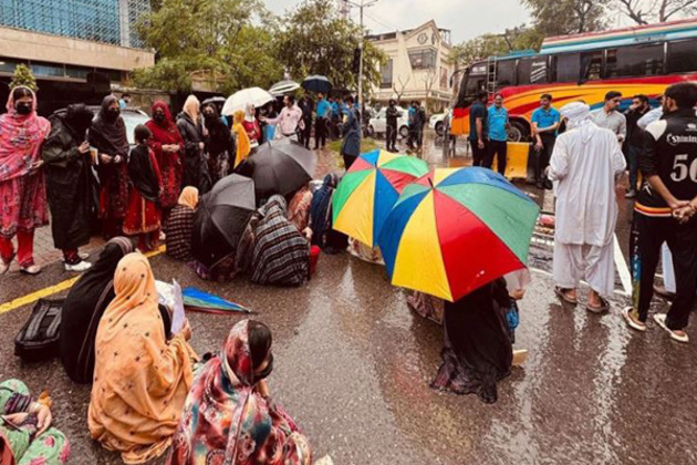 Baloch families brave rain, harassment in Islamabad as protest for missing persons, BYC leaders enters sixth day