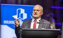  Owen Hegarty speaking at the Melbourne Mining Club