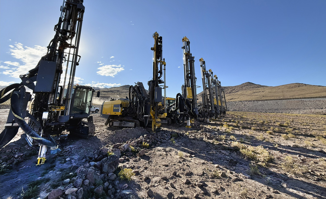 Cal-Nevada's new fleet of Epiroc SmartROC D65 drill rigs