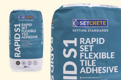 Setcrete Rapid S1 Tile Adhesive: risk-free choice for fast-track tiling installations