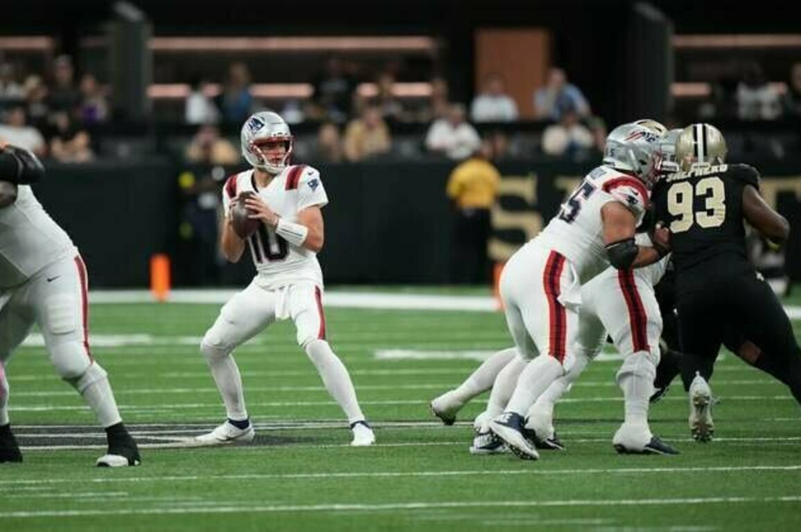 Drake Maye's big day gifts Patriots third straight, win over Saints