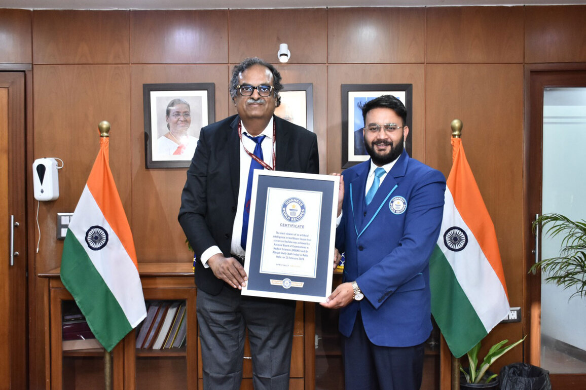 NBEMS creates Guinness World Record for "most viewers" of AI in healthcare during YouTube live stream