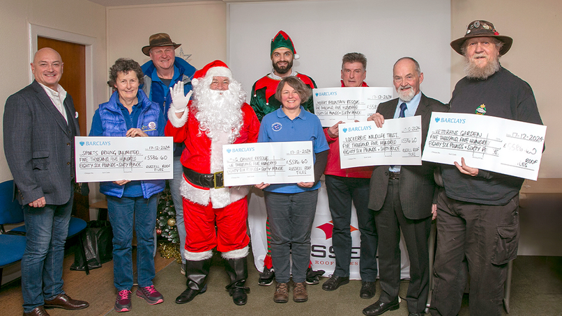 Russell Roof Tiles shares festive cheer with record-breaking charity pot