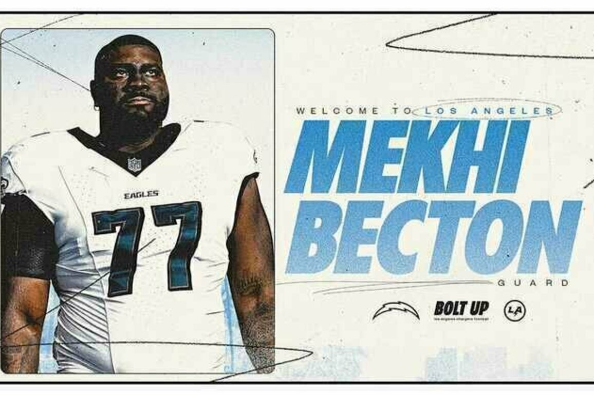 Los Angeles Chargers Sign Mekhi Becton