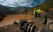 A dewatering pump at Banro Corp's Namoya gold mine in the DRC