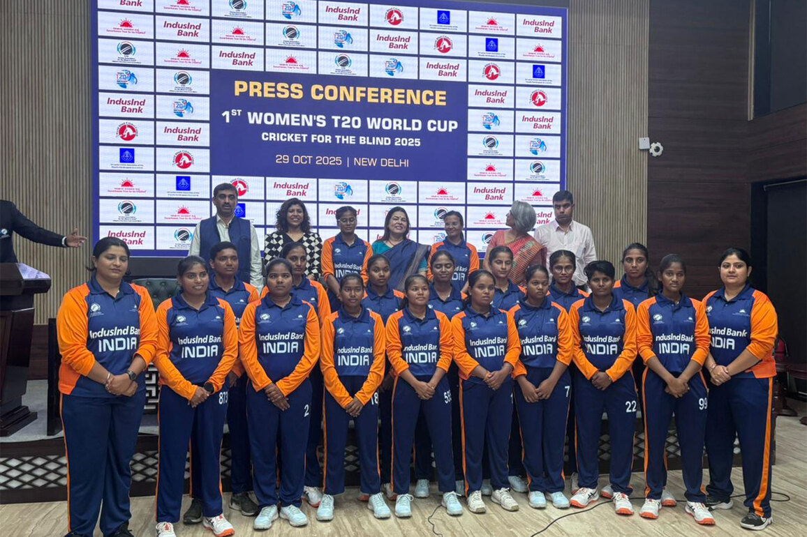 CABI unveils Indian team jersey ahead of inaugural Women's T20 World Cup - Cricket for the Blind, 2025