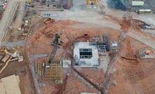 The air shaft also contains an emergency hoist and rope guides. Photo: Murray and Roberts Cementation