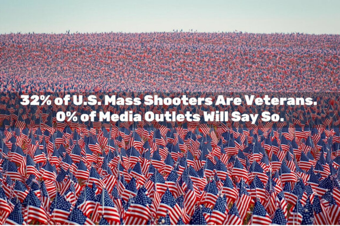 32% of Mass Shooters Are Veterans. 0% of Media Outlets Will Say So.
