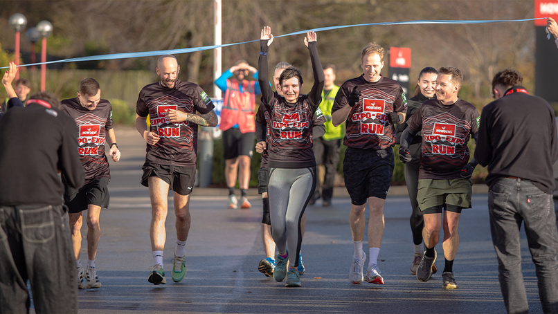 Howdens staff run, walk and cycle to raise £80,000 for Movember 2025