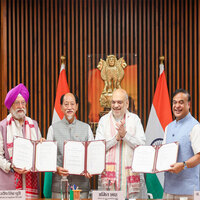 "Both states give up disputes to realise Modi Ji's energy vision": Amit Shah hails Centre, Assam, Nagaland tripartite MoU