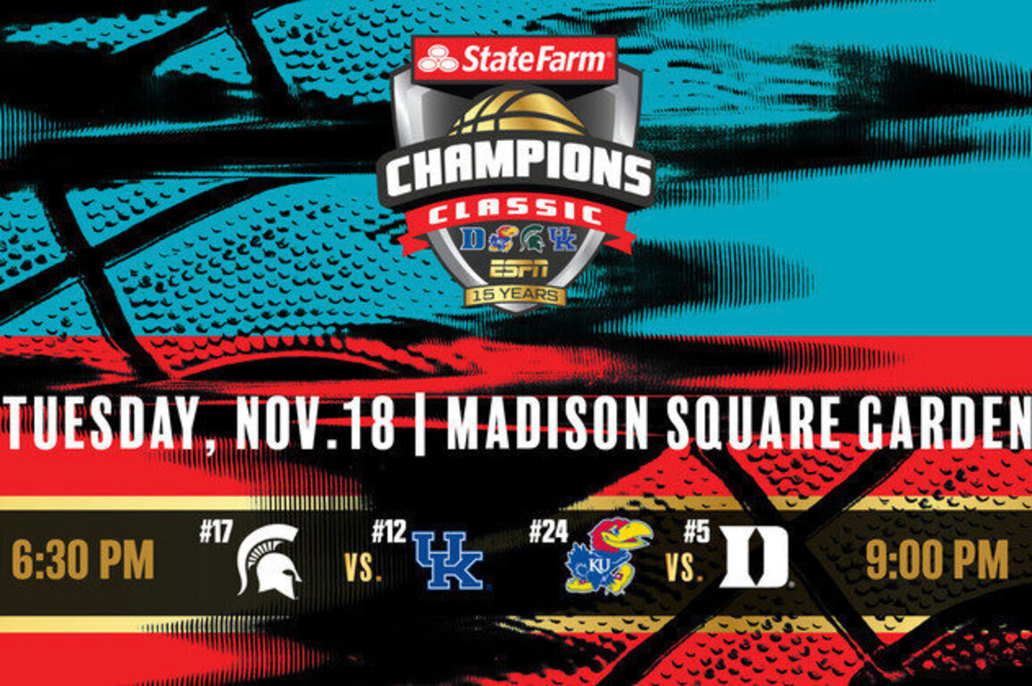 ESPN Events' State Farm Champions Classic tips off Tuesday with 15th edition of men's college basketball event in New York
