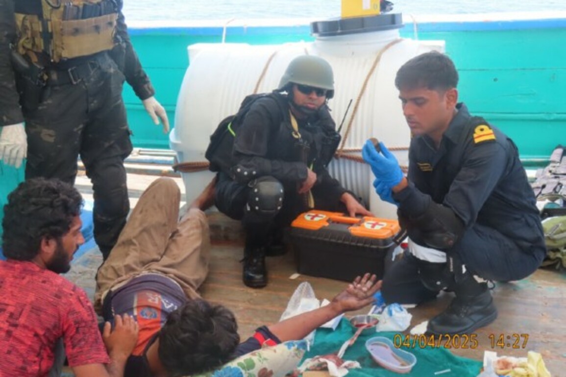 INS Trikand provides critical medical assistance in Central Arabian Sea