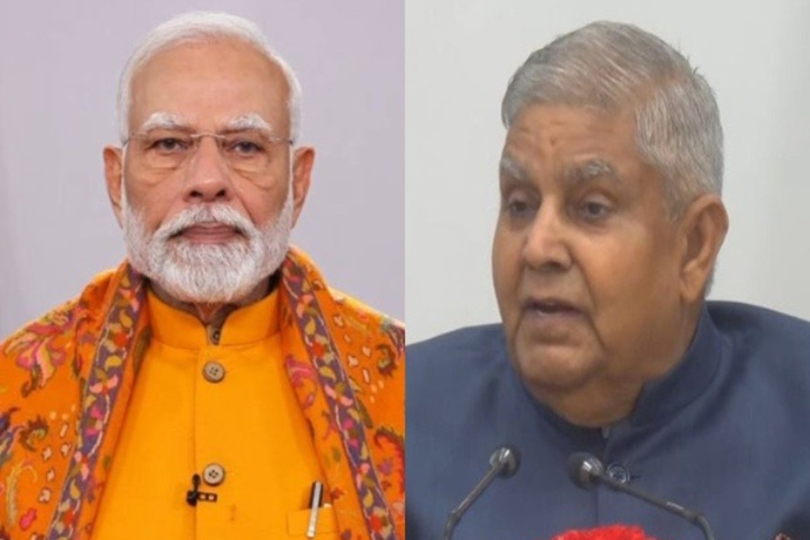 PM Modi wishes Jagdeep Dhankhar "good health" following his resignation as Vice President