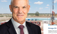 Omega Oil and Gas CEO Trevor Brown with the ASX announcement and Canyon field